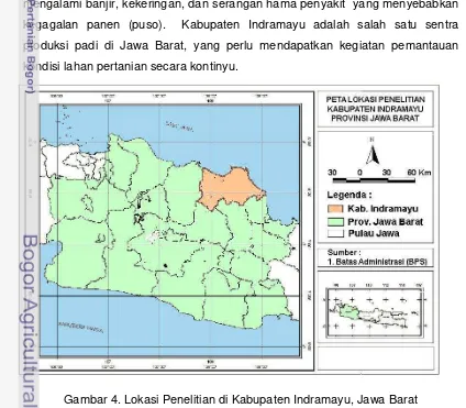 Gambar 4. Lokasi Penelitian di Kabupaten Indramayu, Jawa Barat