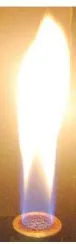 Fig. 6. Bunsen flame with open tip at φ=0.632. 