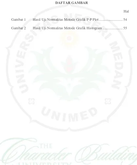 Gambar 1 Hasil Uji Normalitas Metode Grafik P-P Plot .......................... 54 