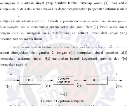 Gambar 2 Cepstrum kompleks 