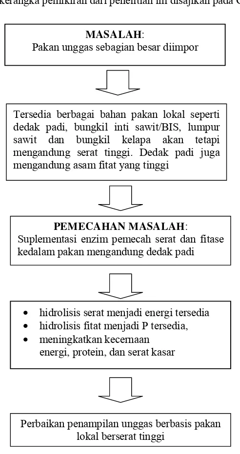 Gambar 1  Skema kerangka pemikiran penelitian.  