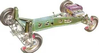 Figure 2.2: The tubular chassis of the 3500 GT 