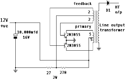 Figure 2.5 The oscillator circuit 