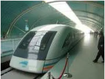 Figure 2.2: Transrapid Shanghai Maglev, transit train that used magnetic levitation technology 