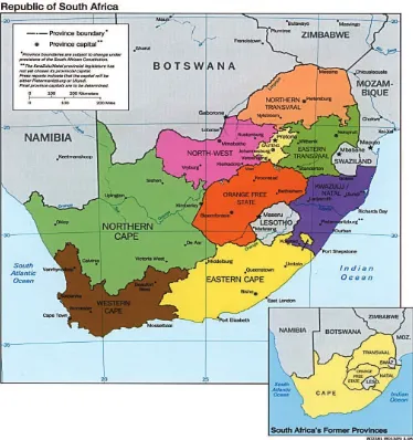 Figure 2 Map of South Africa showing KwaZulu Natal Province where Richards Bay and eNeleni are located  