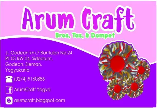 Gambar 4 Brosur Arum Craft 