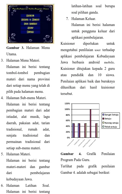 Gambar 3. Halaman Menu 