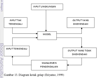 Gambar 13. Diagram kotak gelap (Eriyatno, 1999) 