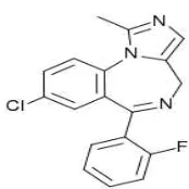 Gambar 9 Struktur kimia midazolam 