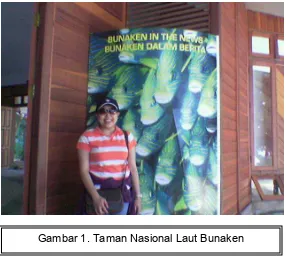 Gambar 1. Taman Nasional Laut Bunaken 