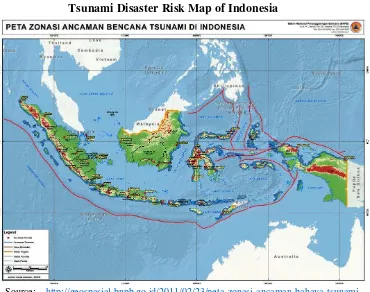 Figure 4.3 Tsunami Disaster Risk Map of Indonesia 