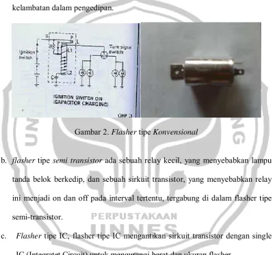Gambar 2. Flasher tipe Konvensional   