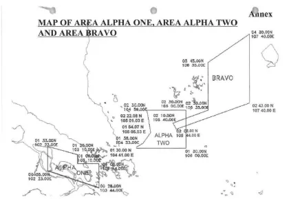 Figure 4. 4. Map of Area Alpha One, Alpha Two, and Bravo Area 