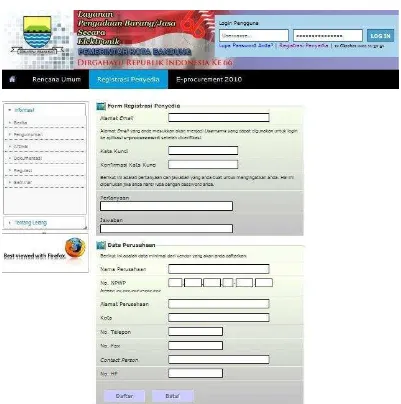 Gambar 4.2 Form Registrasi 