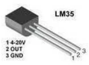 Gambar 2.1 IC sensor suhu LM 35 