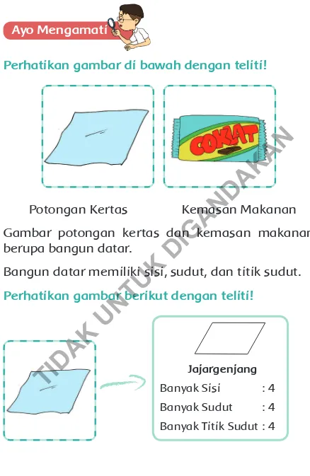 Gambar potongan kertas dan kemasan makanan TIDAK UNTUK DIGANDAKAN