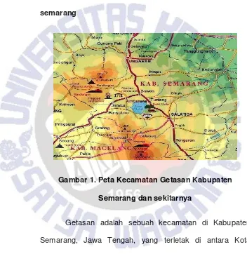 Gambar 1. Peta Kecamatan Getasan Kabupaten 