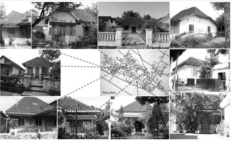 Gambar 6. Morfologi Ruang mikro rumah warga dengan  metode rasionalistik pada usia bangunan rumah tinggal 