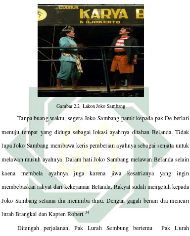 Gambar 2.2  Lakon Joko Sambang 