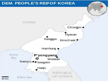 Figure 2. Peta Korea Utara 