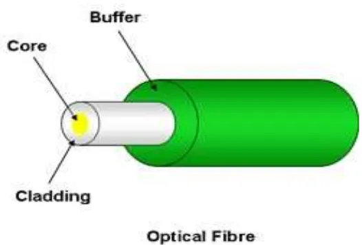 Figure 2.5: Inside of the Optical Fiber