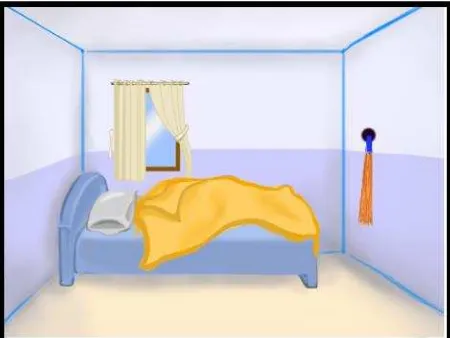 Gambar 6  Tampilan Aplikasi Media Pembelajaran Merapikan Tempat Tidur 