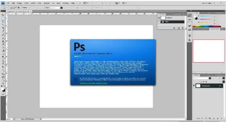 Gambar 2.4 Tampilan Adobe photoshop CS4
