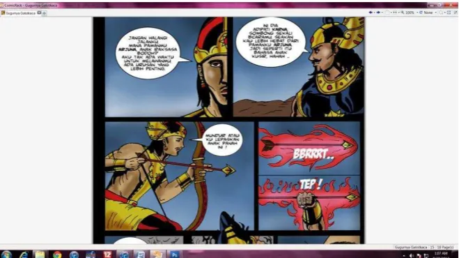 Gambar III.1 Tampilan format komik 