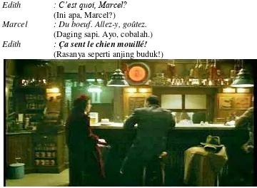 Gambar 7. Marcel dan Edith ketika sedang makan di sebuah restoran.  