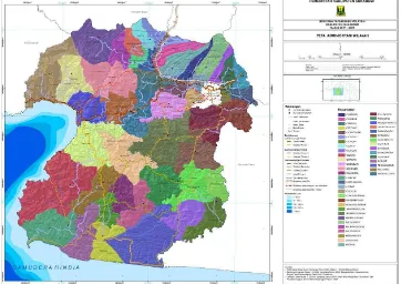 Gambar 5 Peta Administrasi Kabupaten Sukabumi Sumber : (Bappeda Kabupaten Sukabumi 2011) 