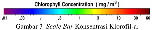 Gambar 3  Scale Bar Konsentrasi Klorofil-a.  