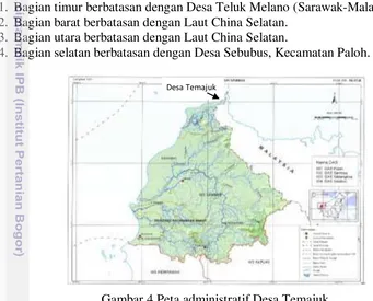 Gambar 4 Peta administratif Desa Temajuk 