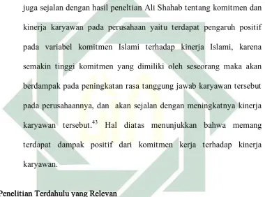 Tabel 2.1 Penelitian Terdahulu 