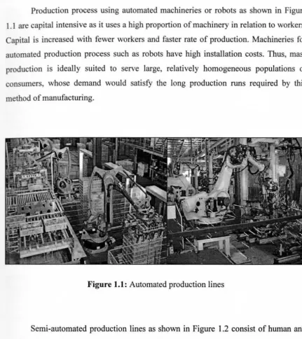 Figure 1.1: Automated production lines 