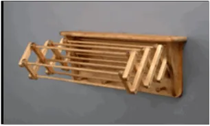 Figure 2.1.1: Wall Mounted Expandable Clothes Drying Rack 