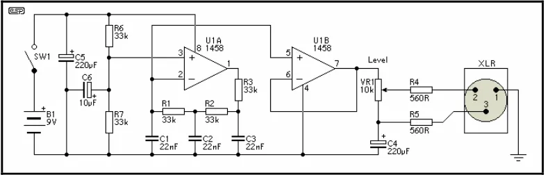 Figure 2.5 - Mic Circuit Test Oscillator 