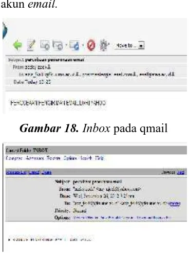 Gambar 18. Inbox pada qmail