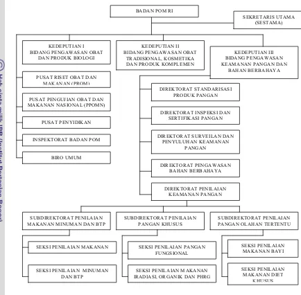 Gambar 4  Struktur Organisasi Badan POM RI. 