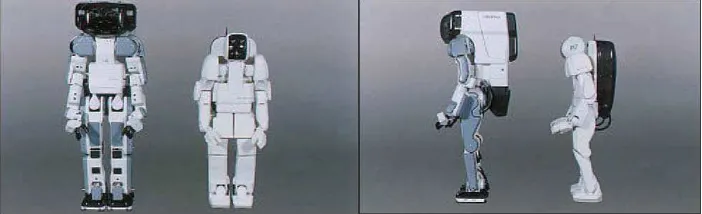 Figure 2.1: Front and Side view of P2 and P3. P3 is some 22 cm shorter and 80 kg lighter