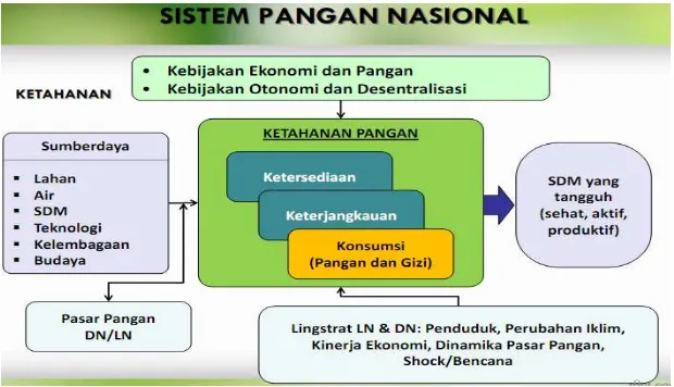 Gambar 12.  Skema Sistem Pangan Nasional 