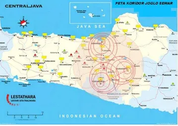 Gambar 1. Peta Organisasi keruangan joglo semar dalam Mustofa, 2013 1. Cermati peta diatas, tentukan lokasi yang menjadi arah perkembangan 2