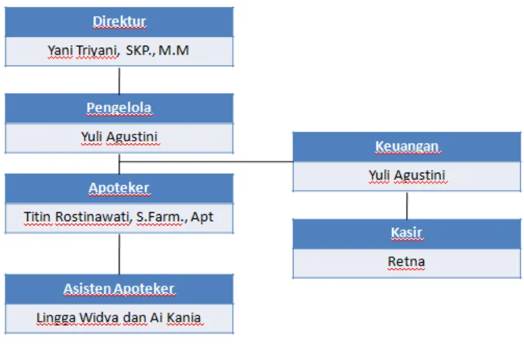 Gambar 3.1 Struktur Organisasi Apotek Fita Farma Sumedang 