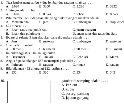 gambar di samping adalah . . . .