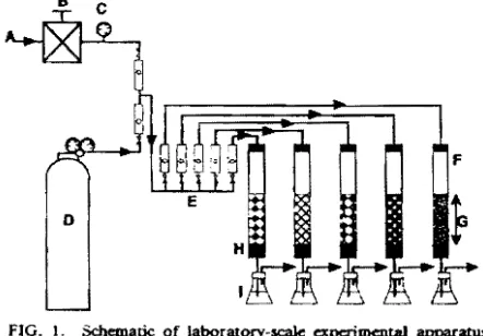FIG. L Schematic of laboratory-scale apc:rimentaI apparatus. 