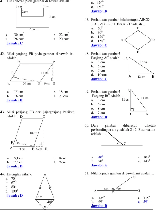 gambar perbandingan x : y adalah 2 : 7.
