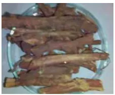 Gambar 1  Akar Glychyrrhiza uralensis  