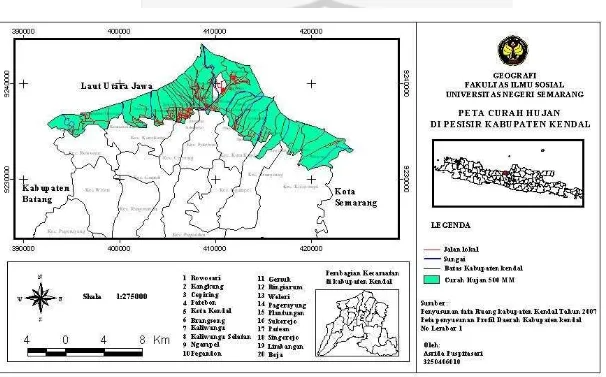 Gambar 6 Peta Curah Hujan 