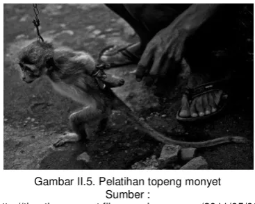 Gambar II.5. Pelatihan topeng monyet  