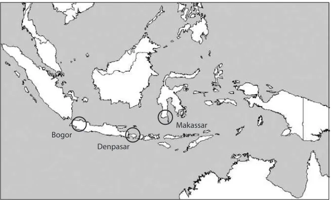 Figure 4. Case-study areas for the project