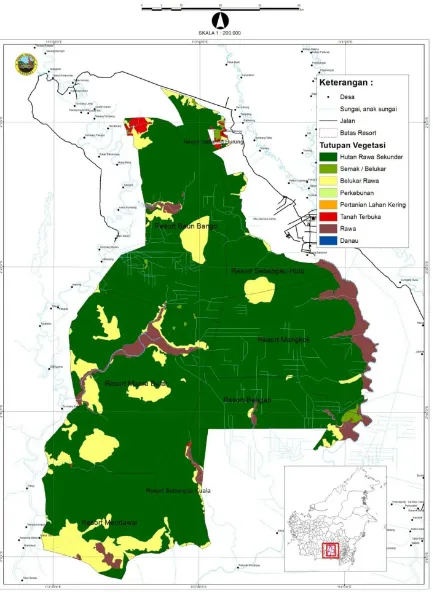 Gambar 6 Lokasi kebakaran hutan di TNS tahun 2014